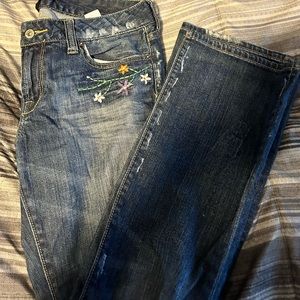 Lucky Brand Embroidered jeans